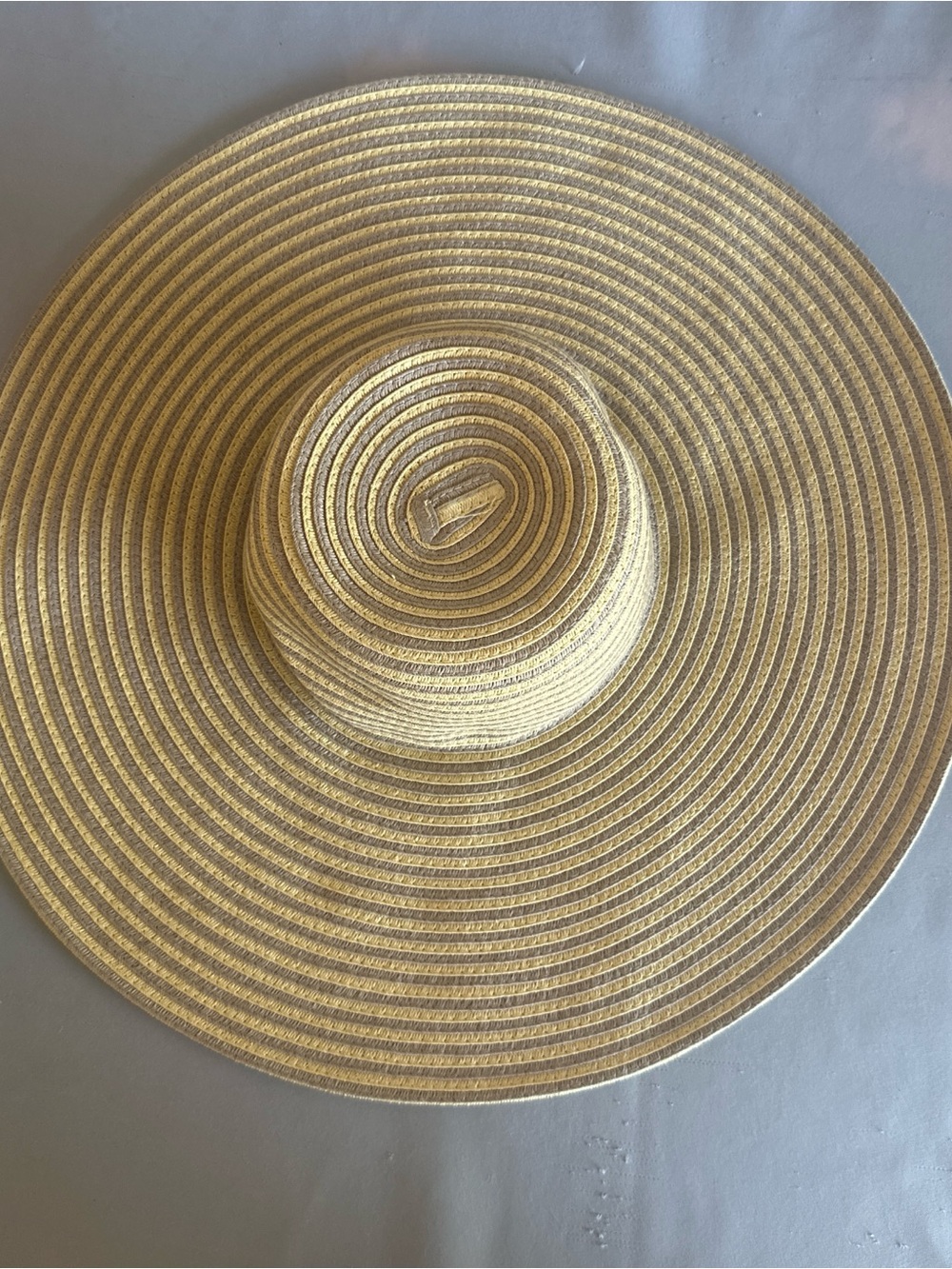 Papillon Wide-Brim Straw Hat in Light Natural